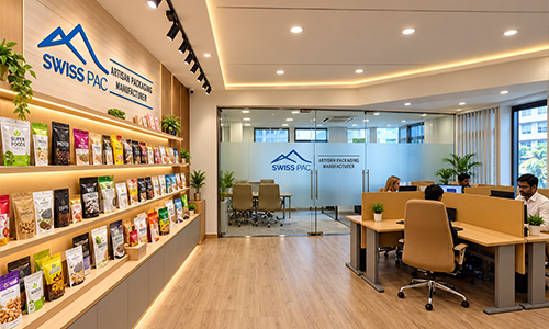 SwissPack Mumbai office product showroom